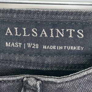 ALL SAINTS Black Skinny Jeans Size 28